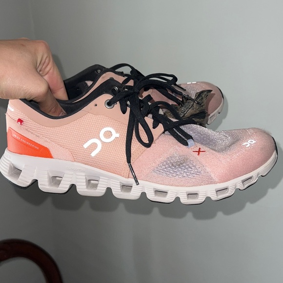 On Running Women's Peach and Coral Sneakers - Picture 7 of 13